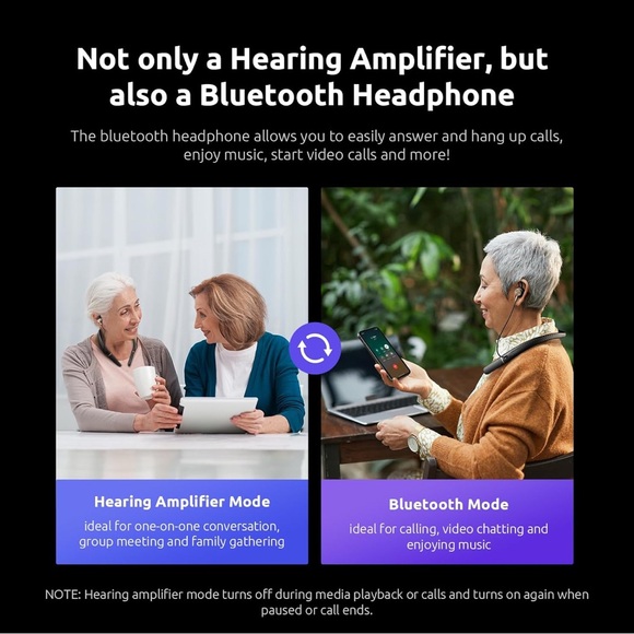 Bluetooth Earbud Headphones and Sound amplifier - Picture 3 of 4